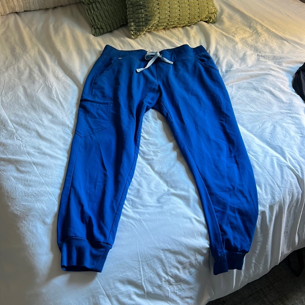 COPY - FIGS royal blue scrub pants- size L!